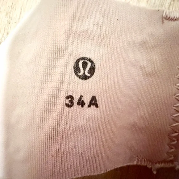 Lululemon Pink Nude Strappy Bra Athleisure Wear Workout Yoga Lagree Pilates - Picture 10 of 11